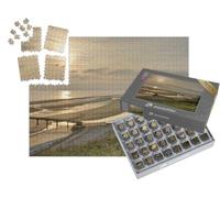 puzzleYOU : Smart Sorted® | Puzzle Photo 1000 pièces « Omaha Beach au Lever du Soleil »