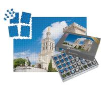 puzzleYOU : Smart Sorted® | Puzzle Photo 1000 pièces « Palais des Papes dans la Ville médiévale d'Avignon sur la Rive Gauche du Rhône, Provence »