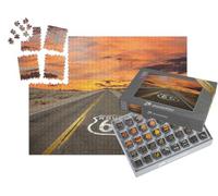 puzzleYOU : Smart Sorted® | Puzzle Photo 1000 pièces « Panneaux de signalisation de la Route 66, Désert de Mojave »