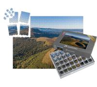 puzzleYOU : Smart Sorted® | Puzzle Photo 1000 pièces « Panorama aérien des volcans PUY Pariou et PUY de Dome, Auvergne-Rhône-Alpes, France »