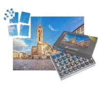 puzzleYOU : Smart Sorted® | Puzzle Photo 1000 pièces « Panorama de la Place Saint-Étienne avec la cathédrale Saint-Étienne à Toulouse, France »