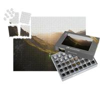 puzzleYOU : Smart Sorted® | Puzzle Photo 1000 pièces « Panorama des Alpes dans la lumière dorée du Soleil, Autriche »