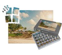 puzzleYOU : Smart Sorted® | Puzzle Photo 1000 pièces « Paradis de la Plage des Caraïbes »