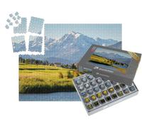 puzzleYOU : Smart Sorted® | Puzzle Photo 1000 pièces « Passage de la frontière Austro-Italienne et du col du Reschenpass »