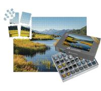 puzzleYOU : Smart Sorted® | Puzzle Photo 1000 pièces « Passage de la frontière Austro-Italienne et du col du Reschenpass »