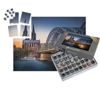 puzzleYOU : Smart Sorted® | Puzzle Photo 1000 pièces « Patrimoine Mondial de l'UNESCO : la cathédrale de Cologne, au Premier Plan Le Pont Hohenzollernbrücke »