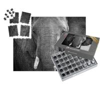 puzzleYOU : Smart Sorted® | Puzzle Photo 1000 pièces « Patte d'éléphant et Ivoire avec Visage dans Le Masai Mara au Kenya »