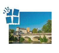 puzzleYOU : Smart Sorted® | Puzzle Photo 1000 pièces « Pau, France, Vue du château sur la rivière »