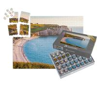 puzzleYOU : Smart Sorted® | Puzzle Photo 1000 pièces « Paysage côtier Le Long de la Falaise d'Aval »