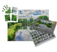 puzzleYOU : Smart Sorted® | Puzzle Photo 1000 pièces « Paysage France Bretagne Canal de Nantes à Brest près de Saint-Thois »