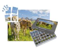 puzzleYOU : Smart Sorted® | Puzzle Photo 1000 pièces « Paysage idyllique avec Un Troupeau de Vaches dans Les Alpes »