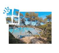 puzzleYOU : Smart Sorted® | Puzzle Photo 1000 pièces « Paysages, Méditerranée Estivale et plages de l'île de Porquerolles, à Hyères, dans Le Var en France »