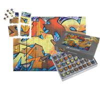 puzzleYOU : Smart Sorted® | Puzzle Photo 1000 pièces « Peinture Abstraite de Graffiti »