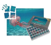 puzzleYOU : Smart Sorted® | Puzzle Photo 1000 pièces « Pelagia Noctiluca Méduse dans la mer au Large de l'île d'Elbe »