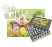 puzzleYOU : Smart Sorted® | Puzzle Photo 1000 pièces « Petit bébé Lapin avec des œufs de Pâques »