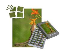 puzzleYOU : Smart Sorted® | Puzzle Photo 1000 pièces « Petite Souris avec Une Fleur »