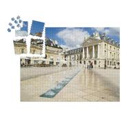 puzzleYOU : Smart Sorted® | Puzzle Photo 1000 pièces « Petite Ville du Centre de Dijon en France. Beauté d'une journée d'été ensoleillée »