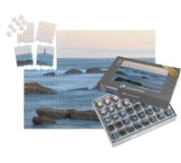 puzzleYOU : Smart Sorted® | Puzzle Photo 1000 pièces « Phare à l'horizon de la Plage de Sauveterre - Les Sables d'Olonne, Vendée, Pays de la Loire »