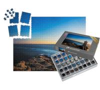 puzzleYOU : Smart Sorted® | Puzzle Photo 1000 pièces « Phare de Kermorvan Avant Le Coucher du Soleil, Bretagne, France »