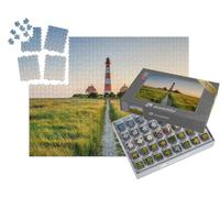 puzzleYOU : Smart Sorted® | Puzzle Photo 1000 pièces « Phare de Westerheversand, Frise du Nord »