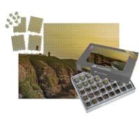 puzzleYOU : Smart Sorted® | Puzzle Photo 1000 pièces « Phare du Cap Fréhel, dans Les Côtes d'Armor, au Coucher du Soleil. »