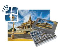 puzzleYOU : Smart Sorted® | Puzzle Photo 1000 pièces « Phnom Penh : Attraction Touristique et Symbole, Palais Royal, Cambodge »