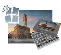 puzzleYOU : Smart Sorted® | Puzzle Photo 1000 pièces « Piazza Della Signoria à Florence au Lever du Soleil, Italie »