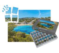 puzzleYOU : Smart Sorted® | Puzzle Photo 1000 pièces « Pittoresque Baie de Cala Vadella, île d'Ibiza, Espagne »