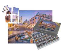 puzzleYOU : Smart Sorted® | Puzzle Photo 1000 pièces « Place d'Espagne Le Matin, Rome, Italie »