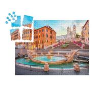 puzzleYOU : Smart Sorted® | Puzzle Photo 1000 pièces « Place d'Espagne : Rome Le Matin, Italie »