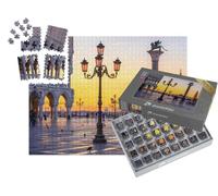 puzzleYOU : Smart Sorted® | Puzzle Photo 1000 pièces « Place Saint-Marc et Palais des Doges Le Soir, Venise, Italie »