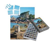 puzzleYOU : Smart Sorted® | Puzzle Photo 1000 pièces « Plage de Ploumanach à Perros-Guirec, Côtes d'Armor, Bretagne, France »