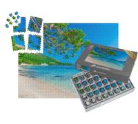 puzzleYOU : Smart Sorted® | Puzzle Photo 1000 pièces « Playa de Formentor, Palma de Majorque, Espagne »