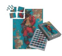 puzzleYOU : Smart Sorted® | Puzzle Photo 1000 pièces « Pompier avec Pack de Six »