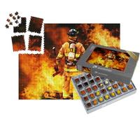 puzzleYOU : Smart Sorted® | Puzzle Photo 1000 pièces « Pompier dans Le feu »