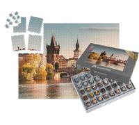 puzzleYOU : Smart Sorted® | Puzzle Photo 1000 pièces « Pont Charles au Coucher du Soleil, Prague, République tchèque »