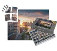 puzzleYOU : Smart Sorted® | Puzzle Photo 1000 pièces « Pont de Brooklyn à New York City avec Financial District »