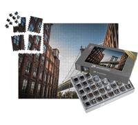puzzleYOU : Smart Sorted® | Puzzle Photo 1000 pièces « Pont de Manhattan vu d'une Ruelle étroite, été à New York »