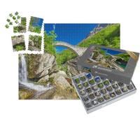 puzzleYOU : Smart Sorted® | Puzzle Photo 1000 pièces « Pont de Pierre à Double Arche à Ponte Dei Salti »