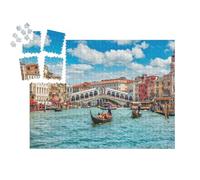 puzzleYOU : Smart Sorted® | Puzzle Photo 1000 pièces « Pont du Rialto sur Le Grand Canal à Venise, Italie »