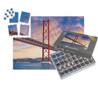 puzzleYOU : Smart Sorted® | Puzzle Photo 1000 pièces « Ponte 25 de Abril au-Dessus du fleuve Tage à Lisbonne, Portugal »