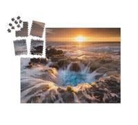 puzzleYOU : Smart Sorted® | Puzzle Photo 1000 pièces « Pools of Paradise au Coucher du Soleil, Big Island, Hawaii »
