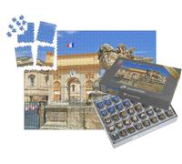 puzzleYOU : Smart Sorted® | Puzzle Photo 1000 pièces « Porte du Peyrou et la Statue du Lion à Montpellier, Languedoc Roussillon, France »