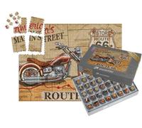 puzzleYOU : Smart Sorted® | Puzzle Photo 1000 pièces « Poster Moto Vintage : Route 66 »