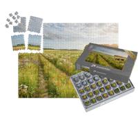 puzzleYOU : Smart Sorted® | Puzzle Photo 1000 pièces « Prairie Fleurie avec Deux Vaches »
