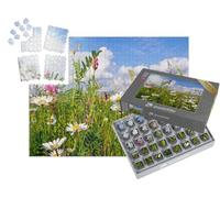 puzzleYOU : Smart Sorted® | Puzzle Photo 1000 pièces « Prairie Fleurie en été avec des Marguerites »