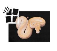 puzzleYOU : Smart Sorted® | Puzzle Photo 1000 pièces « Python Boule ou Python Royal à la Peau Claire »