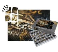 puzzleYOU : Smart Sorted® | Puzzle Photo 1000 pièces « Python réticulé, également connu sous Le nom de Python Royal ou Python Boule »
