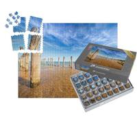 puzzleYOU : Smart Sorted® | Puzzle Photo 1000 pièces « Rampe d'ostréiculture sur la Plage de Fort Royer, île d'Oléron, région Nouvelle Aquitaine »