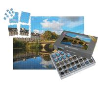puzzleYOU : Smart Sorted® | Puzzle Photo 1000 pièces « Reflet d'un Pont sur Le Canal Nantes-Brest à Pontivy en Bretagne France »